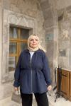 Fermuarlı Tencel Kap Lacivert