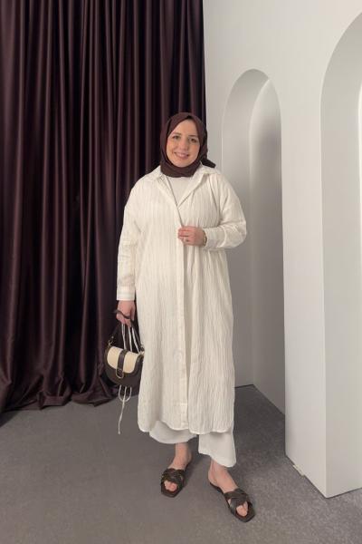 Müslin Tunik Ekru