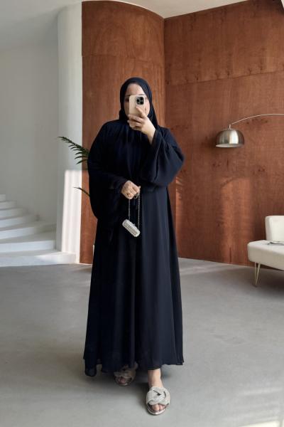 Şallı abaya Lacivert