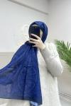 VERDANİCA PAMUK ŞAL Saks Mavisi