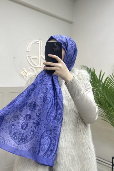 VERDANİCA PAMUK ŞAL Eflatun