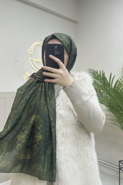 VERDANİCA PAMUK ŞAL Haki