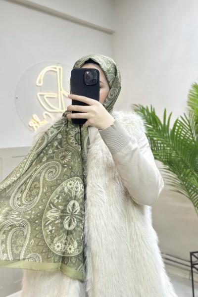 VERDANİCA PAMUK ŞAL Mint Yeşili