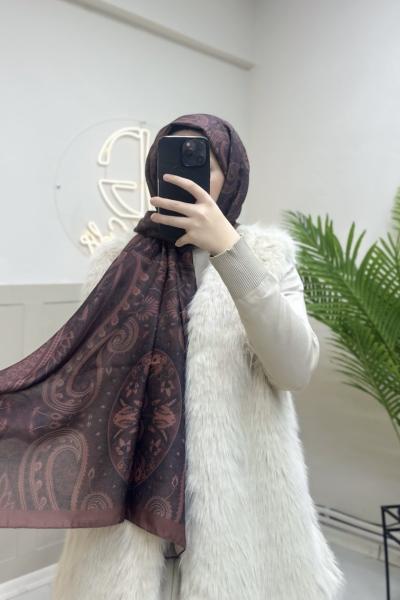 VERDANİCA PAMUK ŞAL Bordo