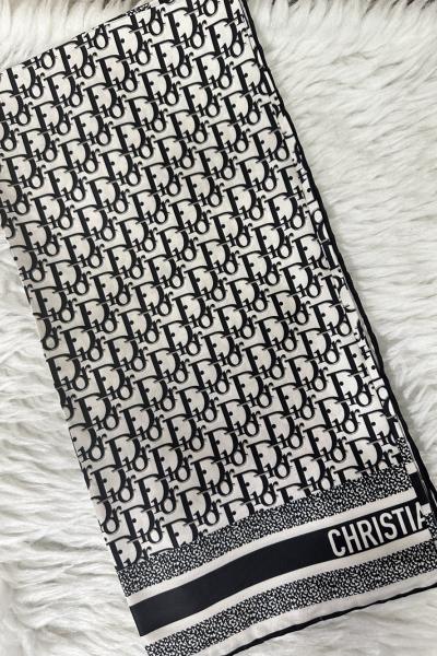 dior twill ipek eşarp  Siyah