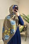 GUCCI VUAL İPEK İndigo Çiçek