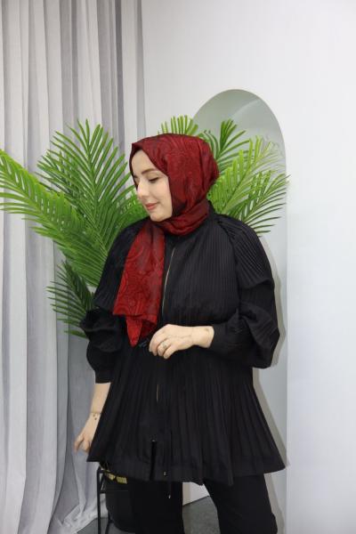 PİLİSELİ GÖMLEK Siyah