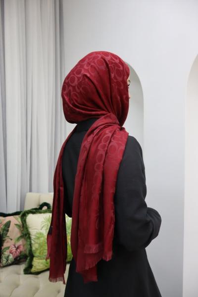 YÜN İPEK COACH ŞAL Bordo