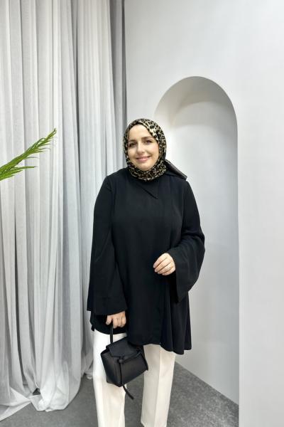 TENSEL GÖMLEK Siyah