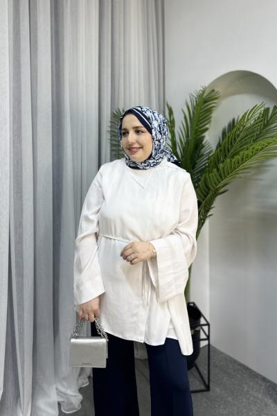 TENSEL GÖMLEK Beyaz