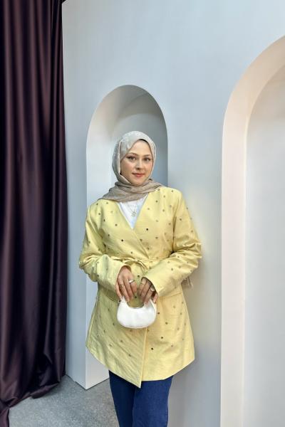 ZIMBA DETAY CEKET Sarı