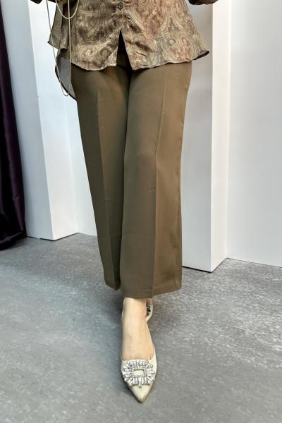 ULTRA YÜKSEK BEL KREP PANTOLON Haki