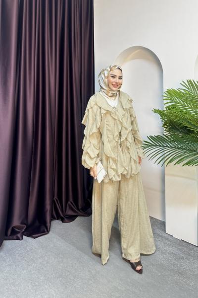 PEARLY FIRFIR TAKIM  Bej