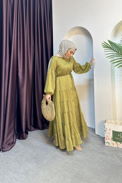 SAGE ELBİSE Yağ Yeşili