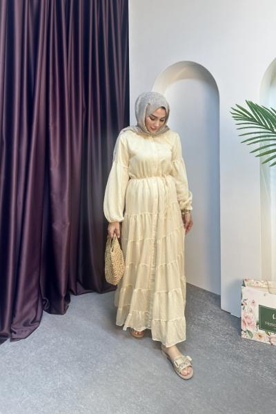SAGE ELBİSE Krem