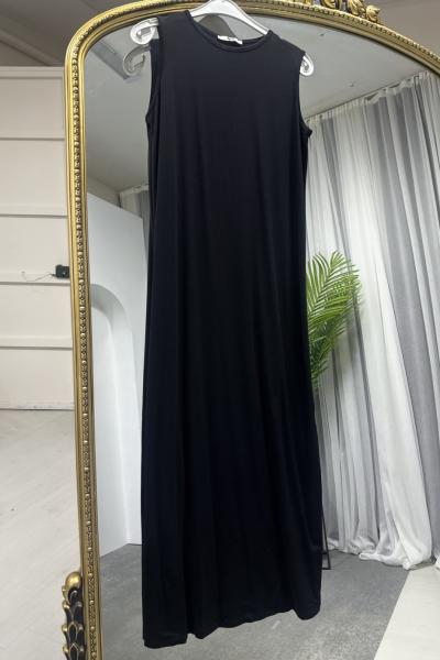 PENYE ELBİSE SIFIR KOL Siyah