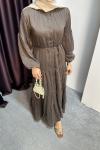 SAGE ELBİSE Kahverengi