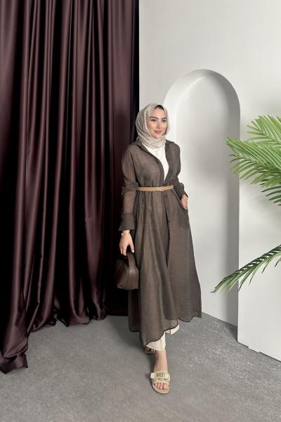 TENSEL GÖMLEK Kahverengi