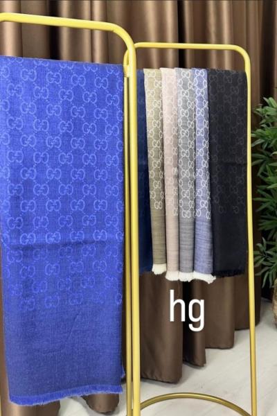 A KALİTE YÜN İPEK G DESEN ŞAL Saks Mavisi