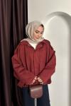 BOMBER CEKET Bordo