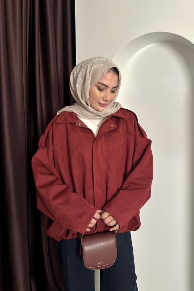BOMBER CEKET Bordo