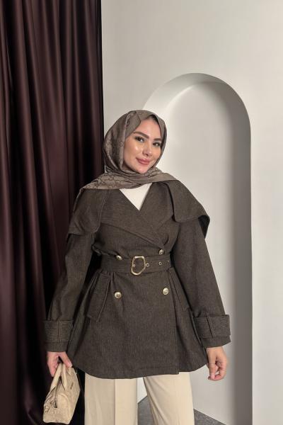 KRUVAZE KOT CEKET Kahverengi