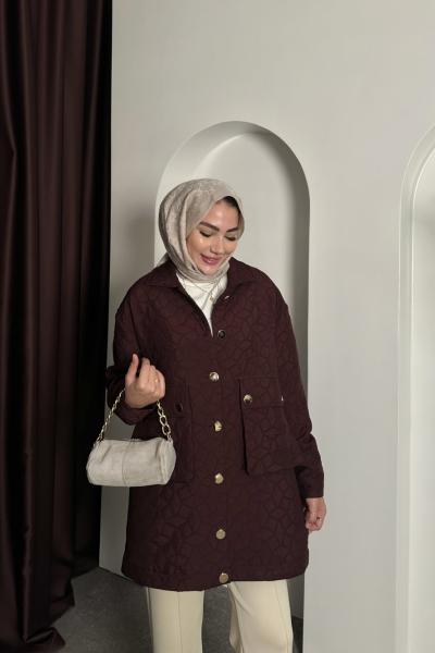 KAPİTONE MONT Mürdüm