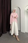 ÇAPRAZ KESİM HIRKA Pembe