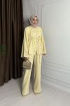 PİLELİ PANTOLONLU TAKIM Sarı