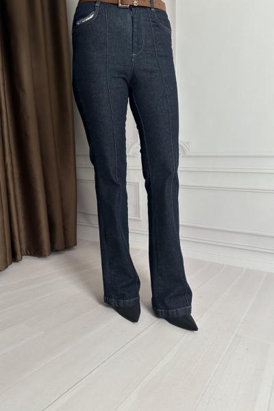 KEMERLİ ÇIMALI JEAN Kot