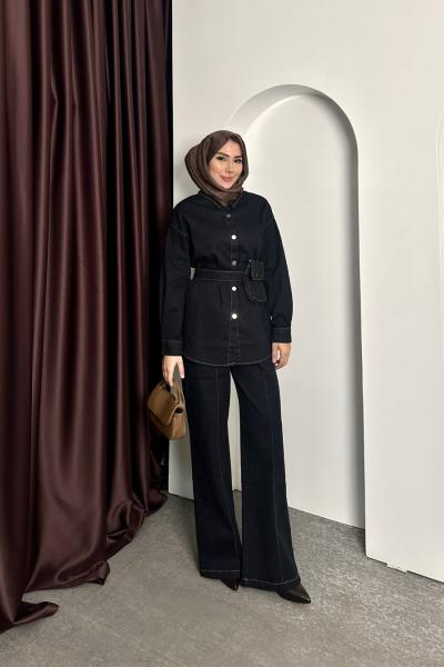 DENIM PANTOLONLU TAKIM Kot