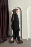 Asimetrik Comfort Takım Siyah