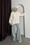 Işıltılı Wide Leg Jean Kot