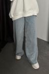 Işıltılı Wide Leg Jean Kot