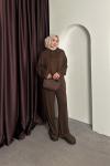 Cozy Soft Takım Kahverengi