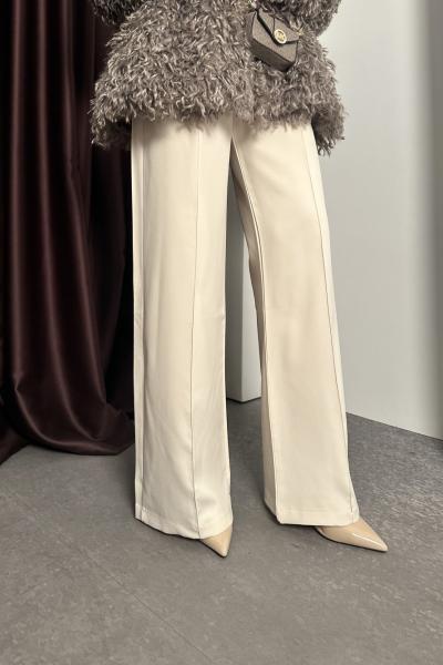 Palazzo Krep Pantolon Krem