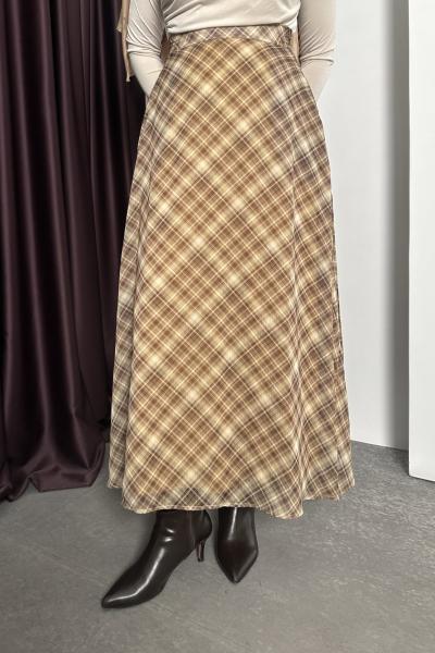 Ekose Tül Etek Krem