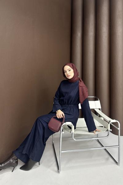 Büzgü Detay Kot Takım Kot