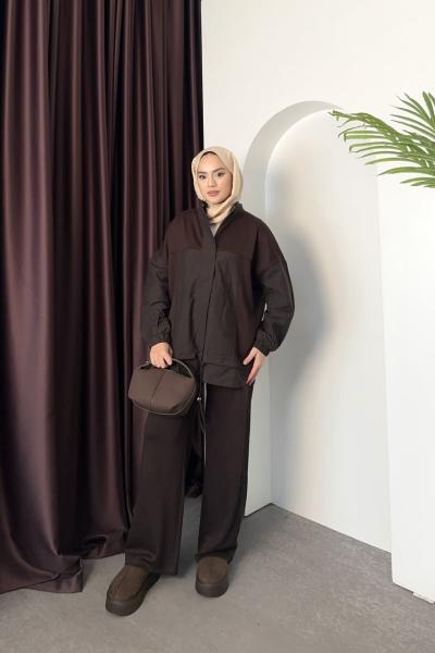 Paraşüt Detay Takım Kahverengi