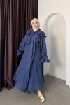 Volanlı Etek Takım Lacivert