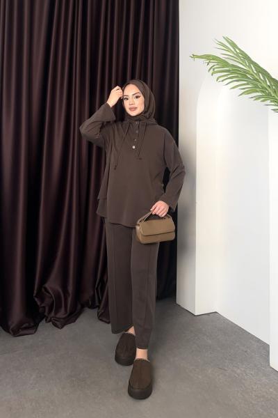 Petek Oys Takım Kahverengi