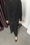 Drape Dökümlü Takım Siyah