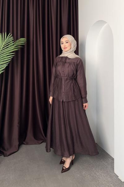 Vera Etekli Takım Mürdüm