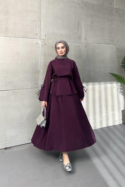 Tensel Lina Takım Mürdüm