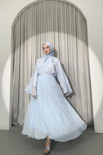 Vual Etekli Takım  Bebe Mavisi