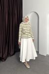 ÇİZGİ DESEN HIRKA Haki