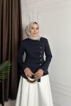 DRAPE DETAY HIRKA Lacivert