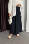 KREP PANTOLON ETEK Lacivert