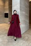 PARAŞÜT ELBİSE Bordo
