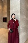 PARAŞÜT ELBİSE Bordo